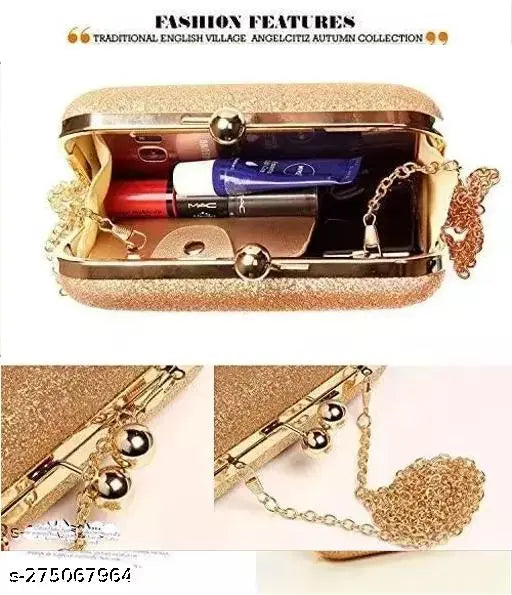 Women's fashion clutch purse with zip closure, beaded handle, and multiple pockets