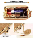 Women's fashion clutch purse with zip closure, beaded handle, and multiple pockets
