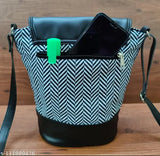 Multicolor women's trendy sling bag with zipper closure