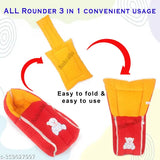 Velvet sleeveless printed net unisex baby pillow for new born & infant co sleeping bed, 0-3 months, India