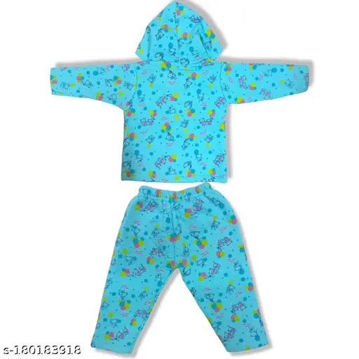 Wool unisex sweater set with cap, printed net pattern, for babies 3-6 months, Indian origin