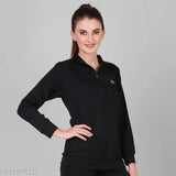 Polyester sports jacket for gym, travel, running, and jogging by FASHA - women's solid-colored zipper jacket with long sleeves (Pack of 1), S, M, L, XL sizes available