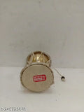 Traditional brass Lord Shiva power drum, Indian handcrafted metal musical instrument for religious ceremonies