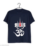 Cotton Aaramkhor Shiva round neck half sleeve t-shirt for men with OM and tilak, spirituality design on chest