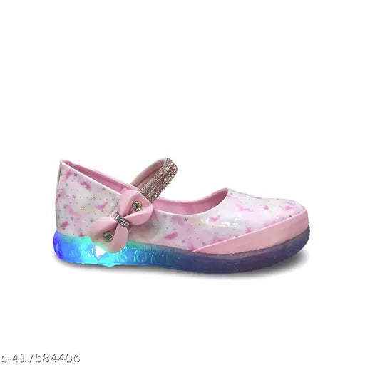 Fancy colorblocked patent leather kids bellies with light Sole: TPR, suitable for 5-10 years