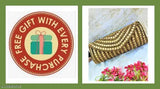 Gold and beige hand clutches, bridal set with gift with purchase tag, combo of two