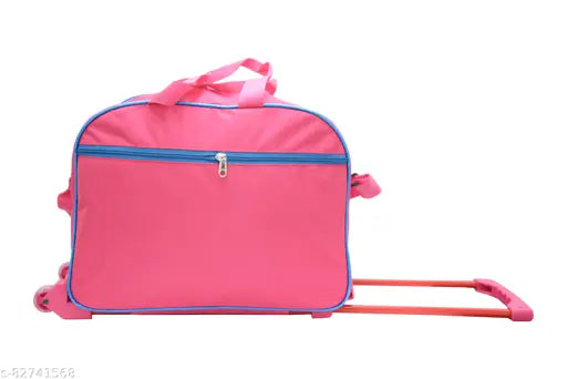 Queen pink waterproof polyester Barbie multicolor 20L kids school bag - durable, spacious, and stylish travel trolley