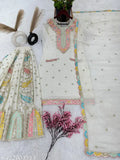 Indian fashion party wear outfit with matching dupatta