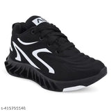 Black Fit 1 sneaker with white sole and laces