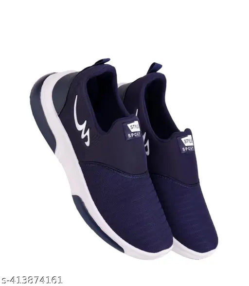 Black and white slip on casual shoes for boys or kids