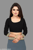 Georgette silk saree with intricate lace border