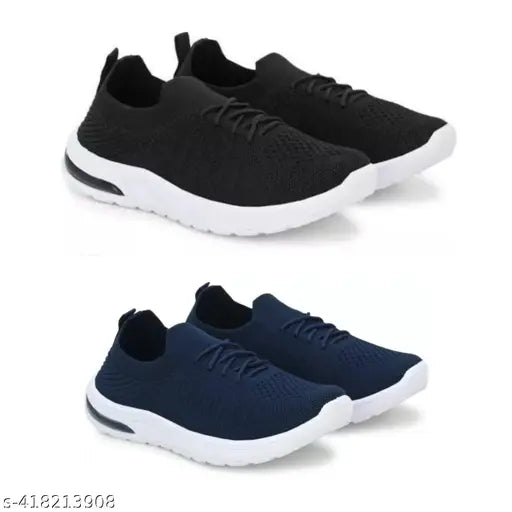 Lightweight mesh sports running shoes for women, solid net pattern, PVC sole, available in sizes IND-4 to IND-8 (India)