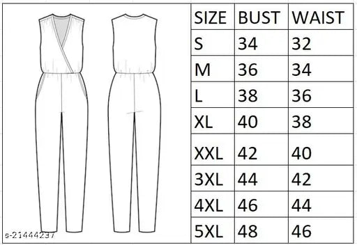 Viscose rayon black solid full length sleeveless jumpsuit, stylish and casual on model