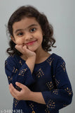 Printed rayon A-line kids kurta sharara set for 5-9 years, Indian traditional clothing