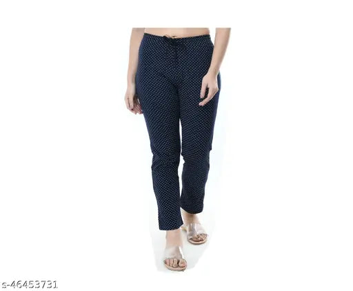 Women's cotton dot print pyjamas, pack of 3