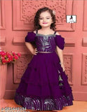 Embroidered Georgette baby choli, versatile clothing for toddlers and young kids (ages 1-13), India origin