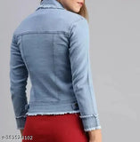 Multicolor denim winter jacket pack of 2 for daily wear, fashionable and stylish girls casual attire