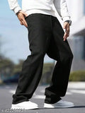 Men's oversized black baggy pants