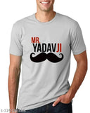 Indian printed cotton blend t-shirt, short sleeves, size S-XL
