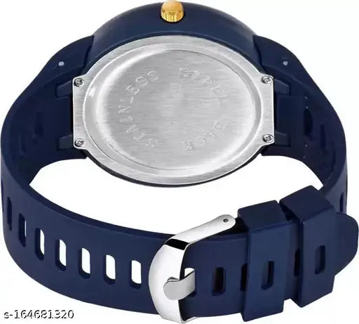 Stylish red Linkin Park net back cap combo with round dials and silicon strap - versatile casual/formal watch for men & boys (2pcs)