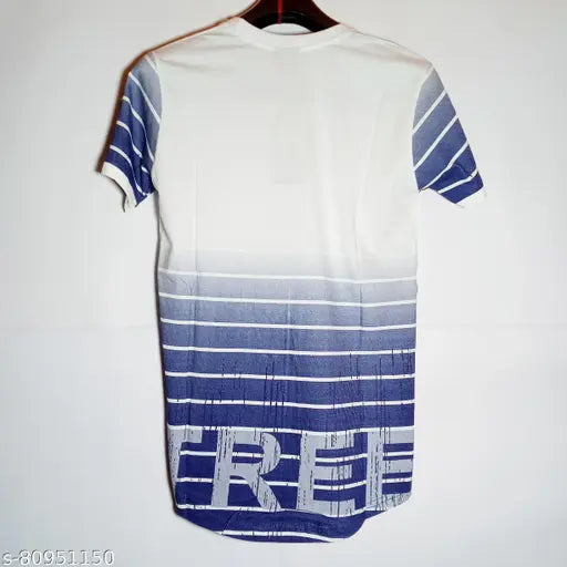Men's cotton short sleeve printed casual t-shirt (L), genuine MODIFY design, India origin
