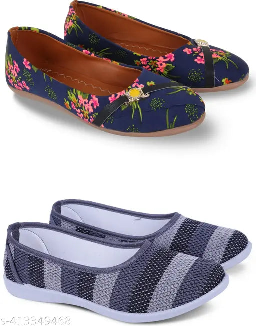 Embellished mesh ballerinas - latest comfortable women's casual bellies, India origin