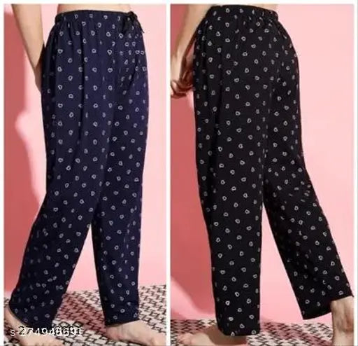 Black pajamas women's pants