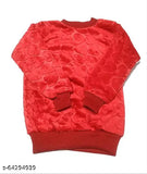 Woolen solid-color Tinkle Classy Girls sweaters, warm and soft for 0-18 month old babies