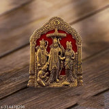 Traditional Ram Darbar metal wall hanging featuring Lord Ram, Lord Hanuman and Lord Shiva