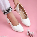 Patent leather, trendy block heel sandals for women and girls - durable and comfortable ballerina-style slip-ons with unique designs