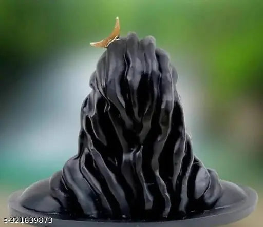 Adi yogi Ji idol: Plastic, black, spiritual festival home decor, suitable for worship and gifting, Indian origin (10cm x 8cm x 9cm)