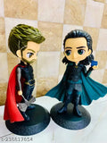 Limited edition Avengers Thor & Loki action figures, 15cm pack of 2, ideal for car dashboard, cake study/office table decoration (Indian origin)