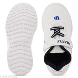 Blue and white LED shoes with velcro straps, designed for casual wear and outdoor sports