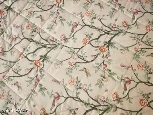 Lightweight cotton ac quilter comforter, double size for AC room and mild winter use, India