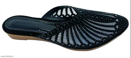 Trendy casual flat shoes, women's jute bellies style