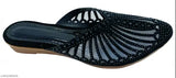 Trendy casual flat shoes, women's jute bellies style