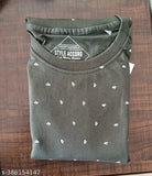 Men's long sleeve cotton solid printed t-shirt, versatile and comfortable for casual wear, available in sizes M (40in chest, 27in length), L (44in chest, 26in length), XXL (48in chest, 27in length)