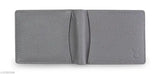 Hide Horn grey leather RFID men's wallet, solid pattern, RFID protected, 2 compartments, 6 card slots, gift-packaged