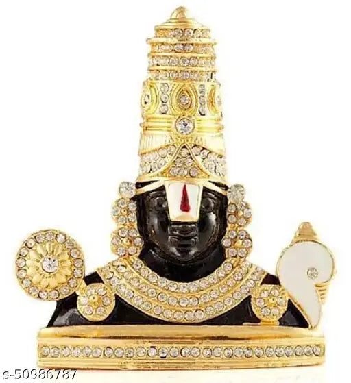 Indian-origin, 7cm Balaji idol for classy car dashboard figurines, religious art form