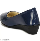 Patent leather women's/girls heel styles Bellies, ankle loop design in various sizes (IND-3 to IND-8), Indian origin footwear