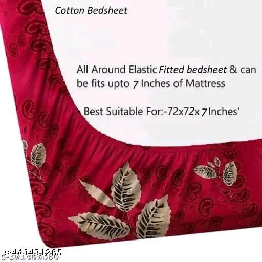 Comfortable cotton botanical net unisex kids bedsheets from India (double size)