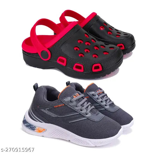 Waterproof EVA chappal for kids - colorblocked design, perfect for daily wear, pack of 2
