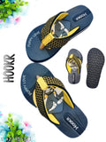 EVA soled yellow kids' cartoon character slippers - trendy and comfortable for small sizes