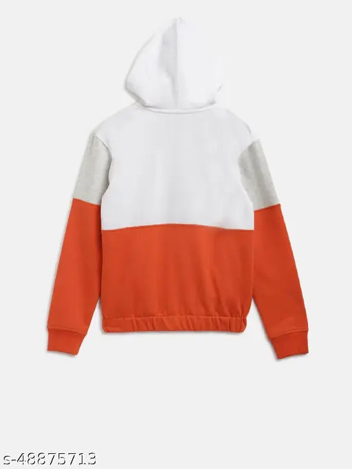 Breathable cotton sweatshirts and hoodies for kids aged 7-14 years, solid color design, Indian origin