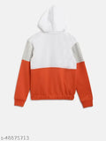 Breathable cotton sweatshirts and hoodies for kids aged 7-14 years, solid color design, Indian origin