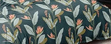 ZCI Cotton King Floral Flat Bedsheet (Pack of 1, Green-Leaves) Size - Double bed