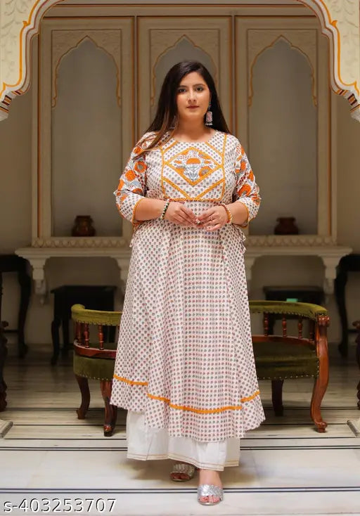 Rayon women's floral pink kurtas with adjustable dori and three-quarter sleeves, made in India