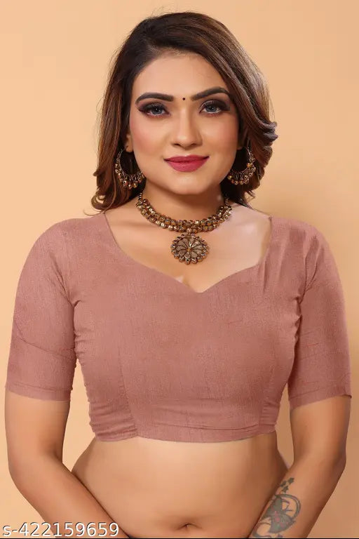 Beautiful Coffee Chain Embroidered Net Party Wear Saree with Unstitched Silk Blouse, India-made soft net saree with chain embroidery and solid border, perfect for festive occasions