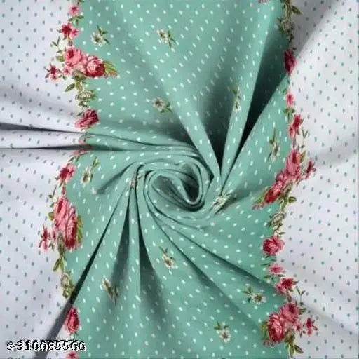 Cotton printed queen size double elastic fitted bedsheet with 2 pillow covers, Glace cotton, floral pattern, ideal for adult summer use