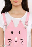 Pink cotton blend jumpsuit for women, printed net pattern on short sleeves, CAT brand, XS to L sizes available